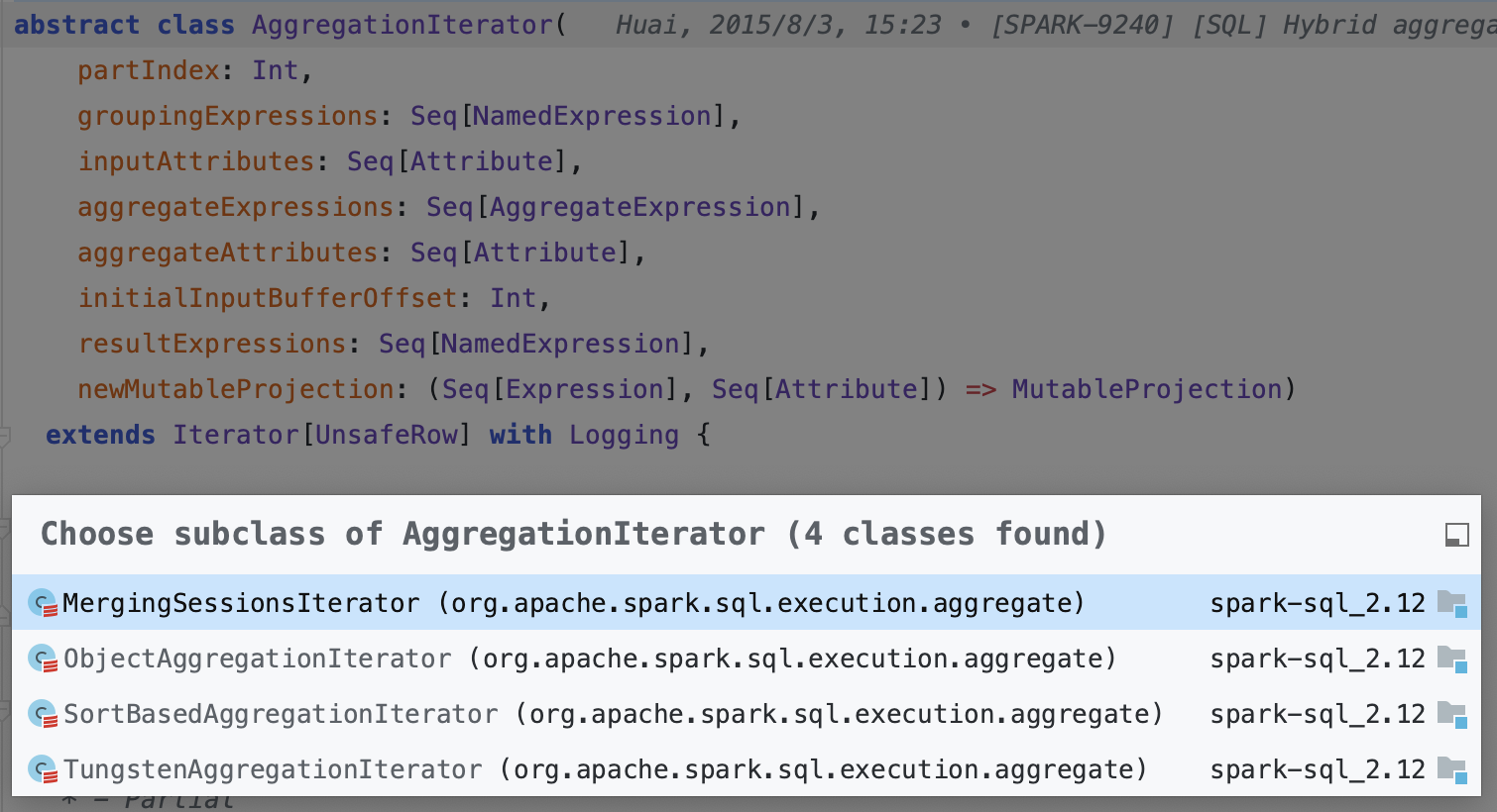 AggregationIterator